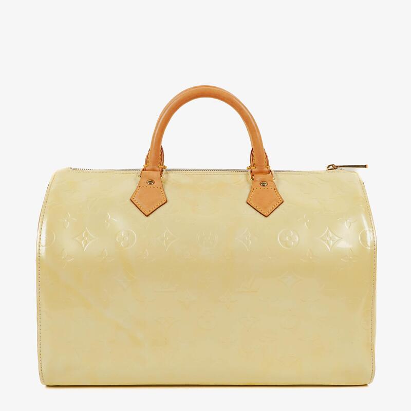 Pre-Loved Louis Vuitton Speedy 30 Perle Monogram Vernis Handbag