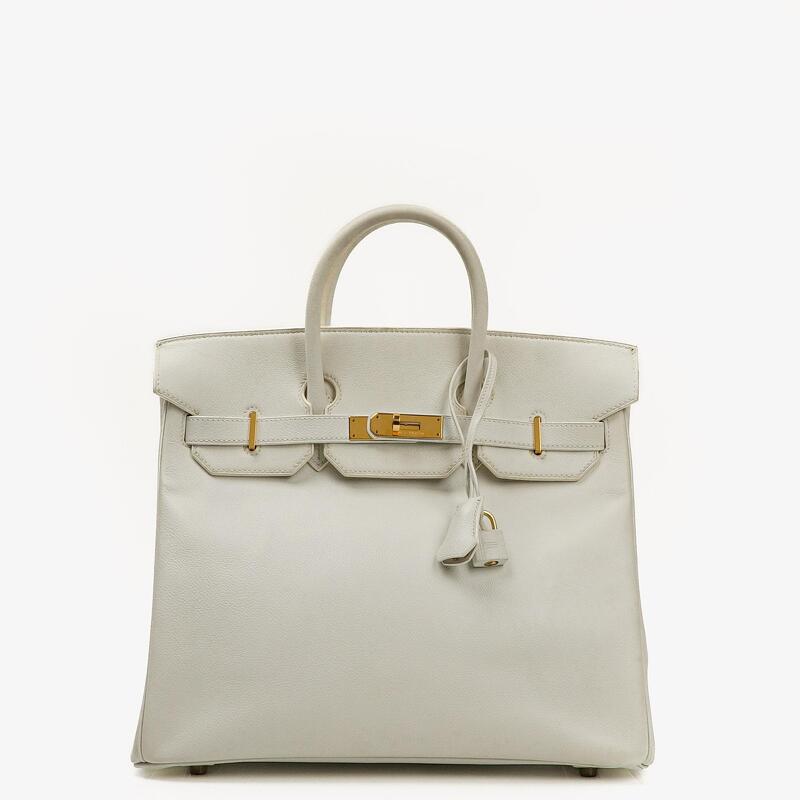 Hermès Birkin 32 Haut à Courroies Off White Leather With Gold Hardware