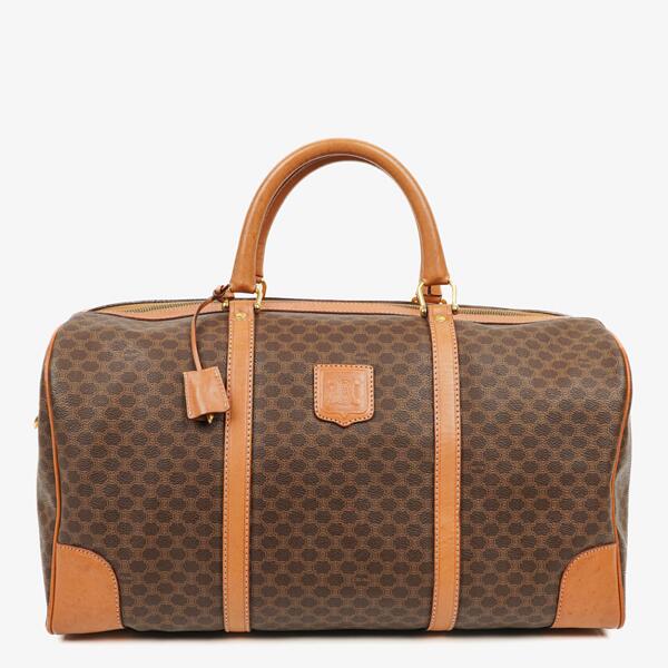 【CELINE】★Vintage★MACADAM TRAVEL BAG トラベルバッグ Céline Céline vintage travel bag in Macadam Triomphe canvas