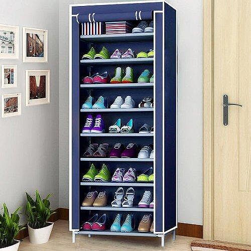 Шкаф за обувки с 9 реда, водоустойчив, 160x60x30см.