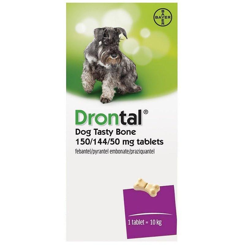 DRONTAL PLUS PRAZIQUANTEL PYRANTEL FEBANTEL TABLETS 1 BLISTER 6 PCS