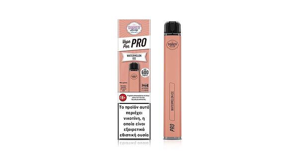 Dinner Lady Pro 600 Watermelon Ice Vape Pen 2ml 20mg 600puffs