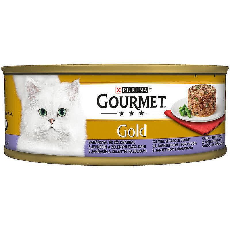 Gourmet Gold Savoury храна за котки агнешкo и зелен фасул | 85 г