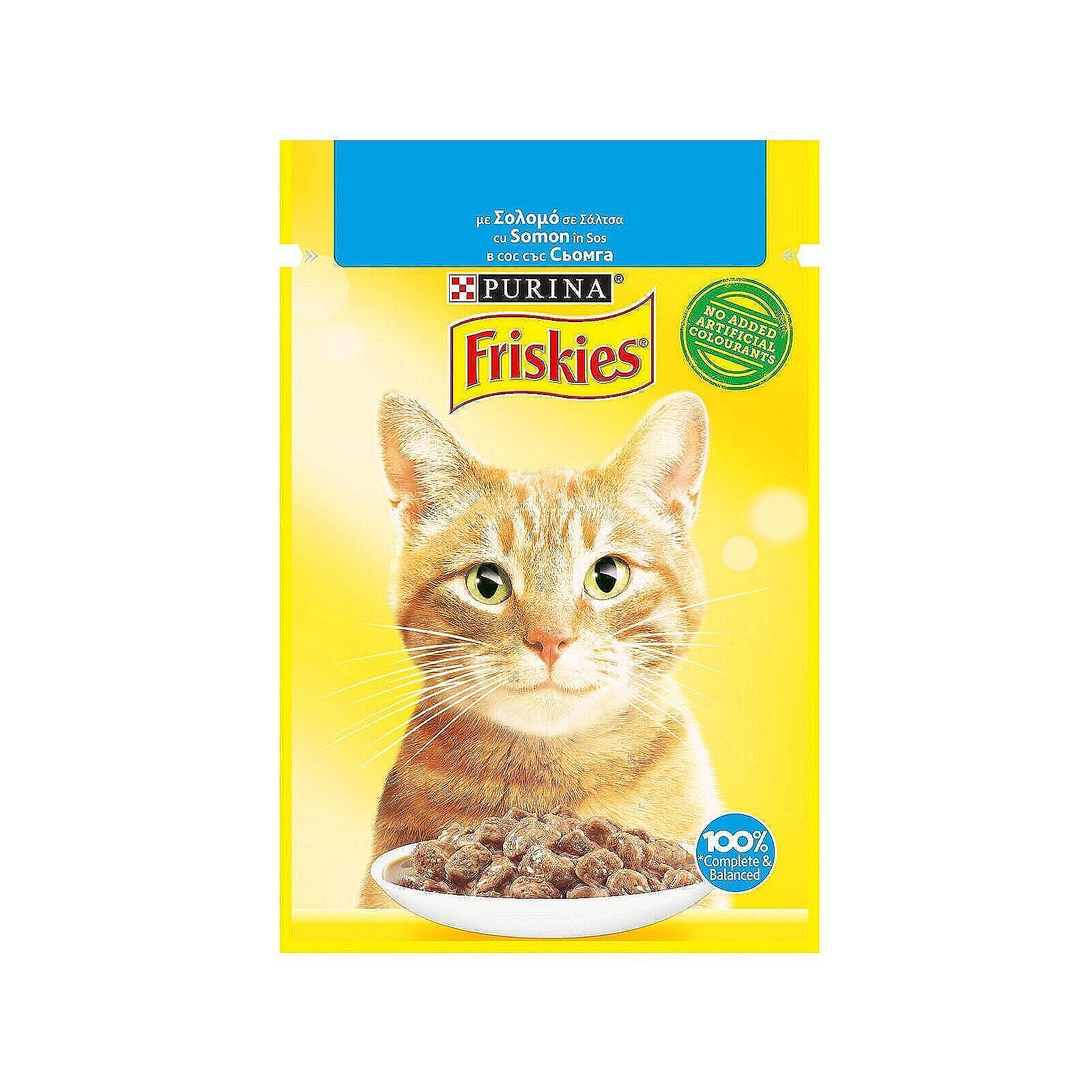 Purina Friskies Adult пауч храна за котки с хапки в сос | 85 г