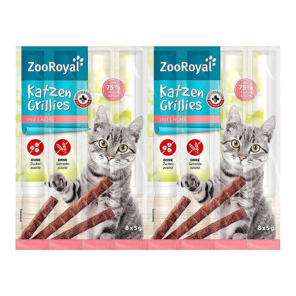 ZooRoyal котешка храна стик със сьомга, 8 бр. х 5 г | 40 г