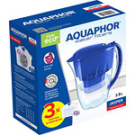 Aquaphor Jasper кана за филтър на вода с 3 филтъра, синя | 1 бр.