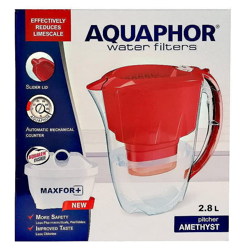 Aquaphor филтрираща кана аметист MFP червена | 2.8 л