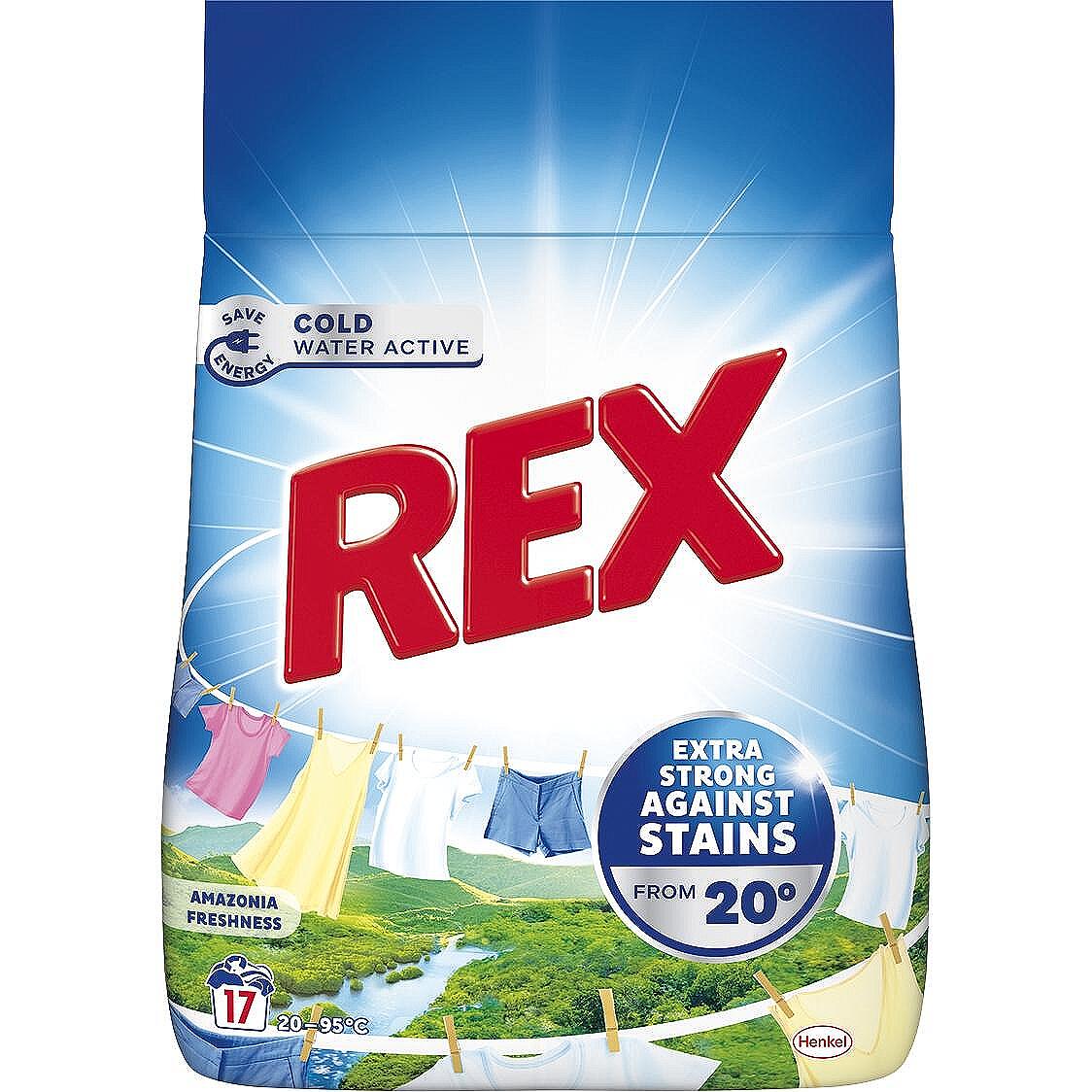 Rex Amazonia Freshness прах за пране, 17 пранета | 1.02 кг