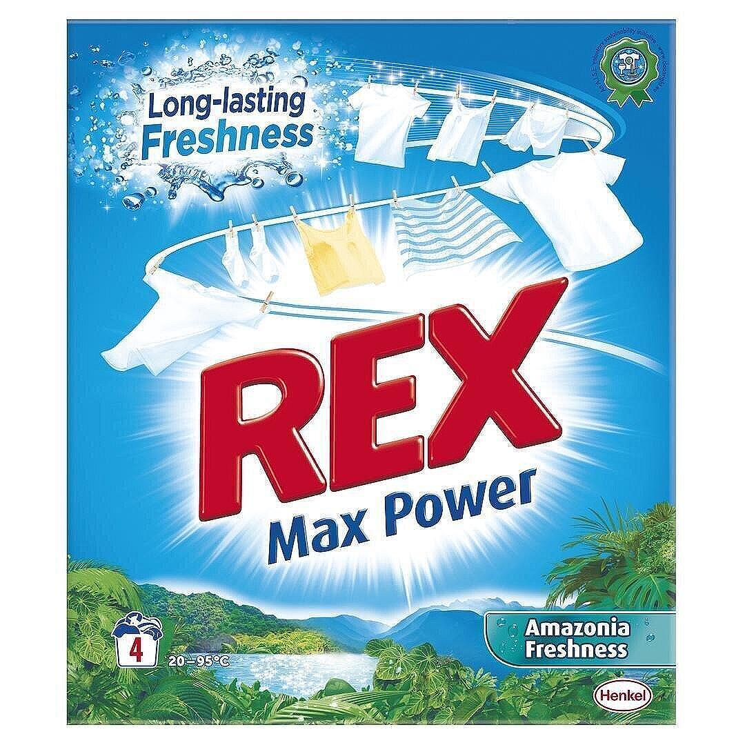 Rex Amazon Freshness прах за пране, 4 пранета | 260 г