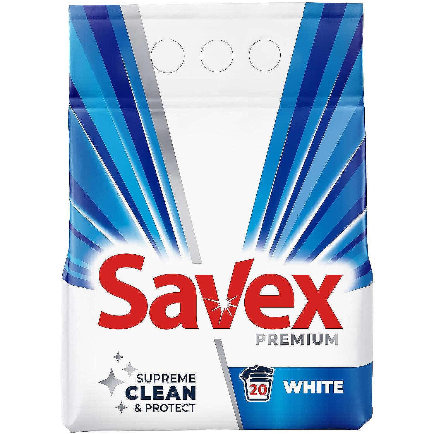 Savex White прах за пране, 20 пранета | 1.8 кг