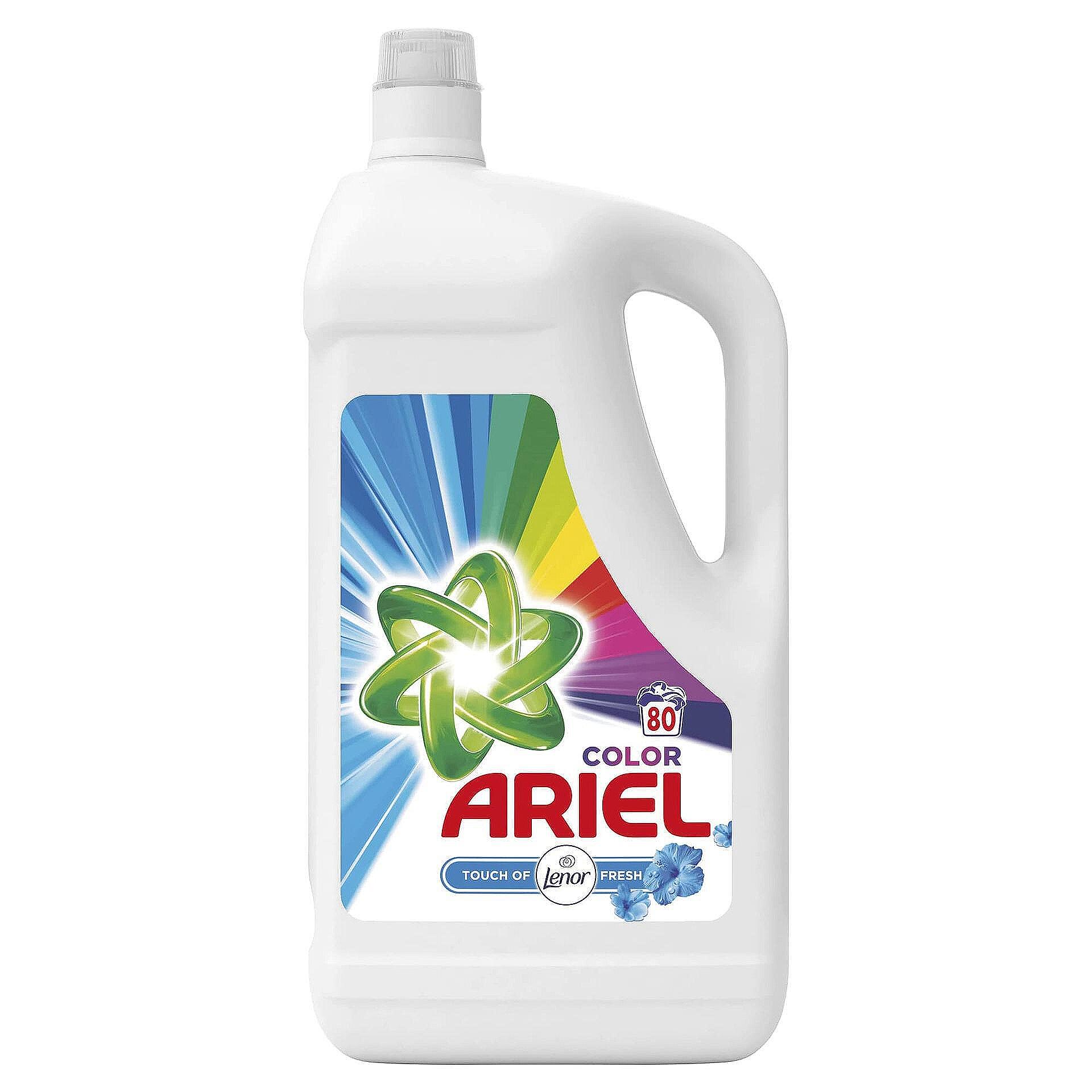 Ariel Lenor Touch течен перилен препарат, 80 пранета | 4 л