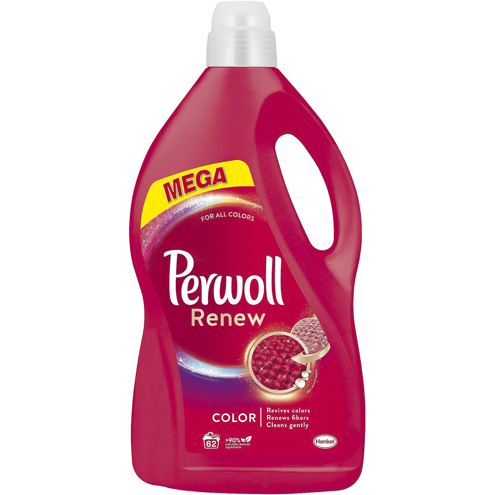 Perwoll Renew Color течен перилен препарат за цветно пране, 62 пранета | 3.72 л