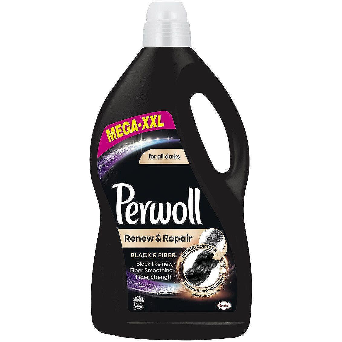Perwoll Black Renew течен перилен препарат за черно пране, 67 пранета | 4.05 л