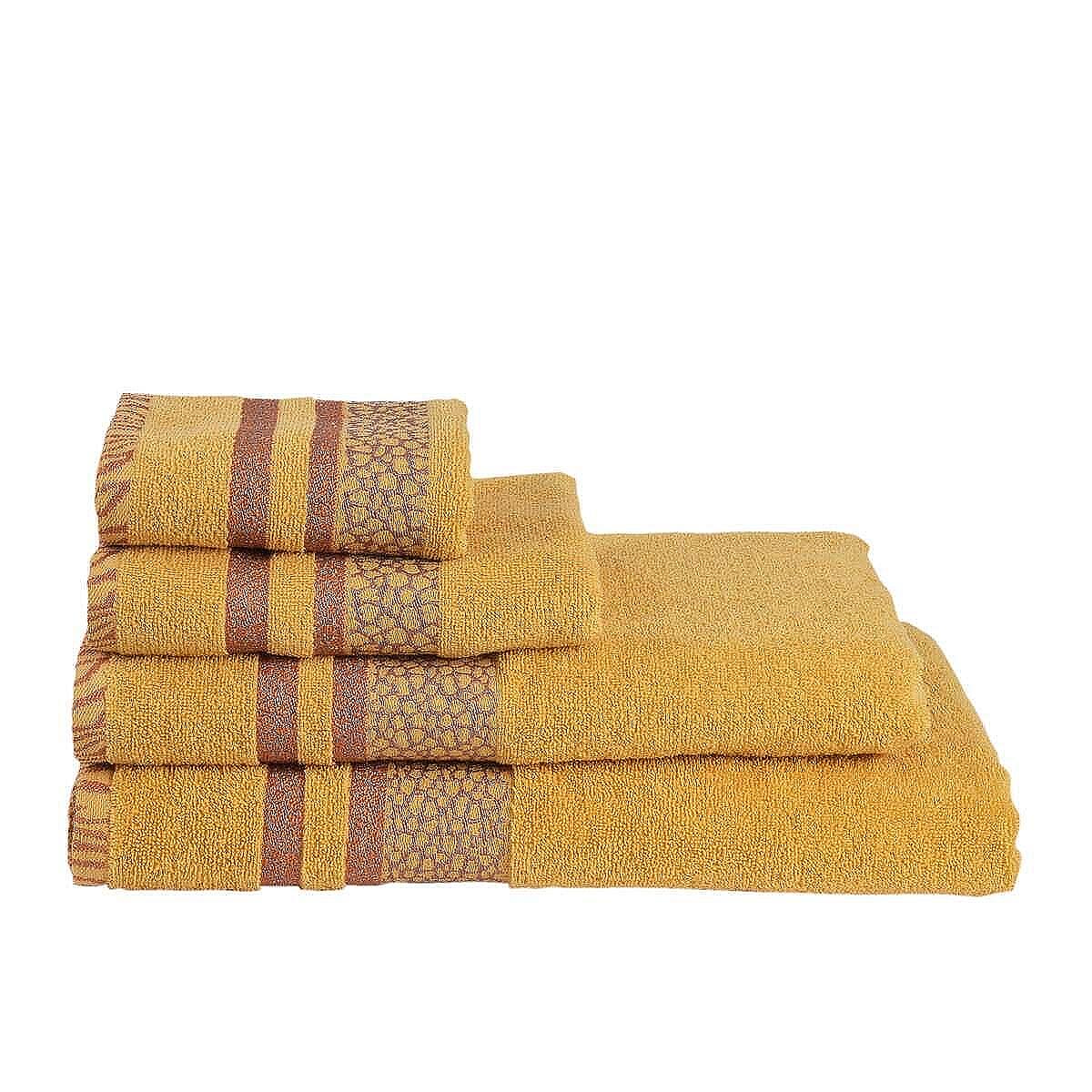PNG хавлиена кърпа сафари, жълто, 90 см х 160 см | 1 бр.