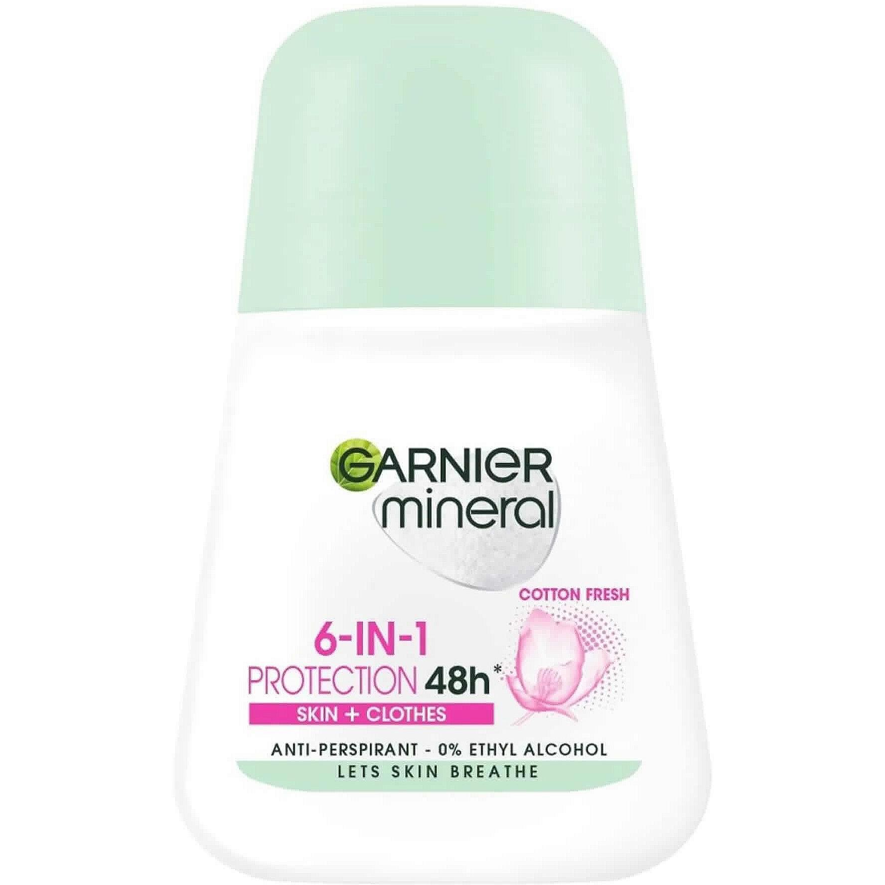 Garnier Mineral Cotton Fresh 6in1 Protect рол он | 50 мл