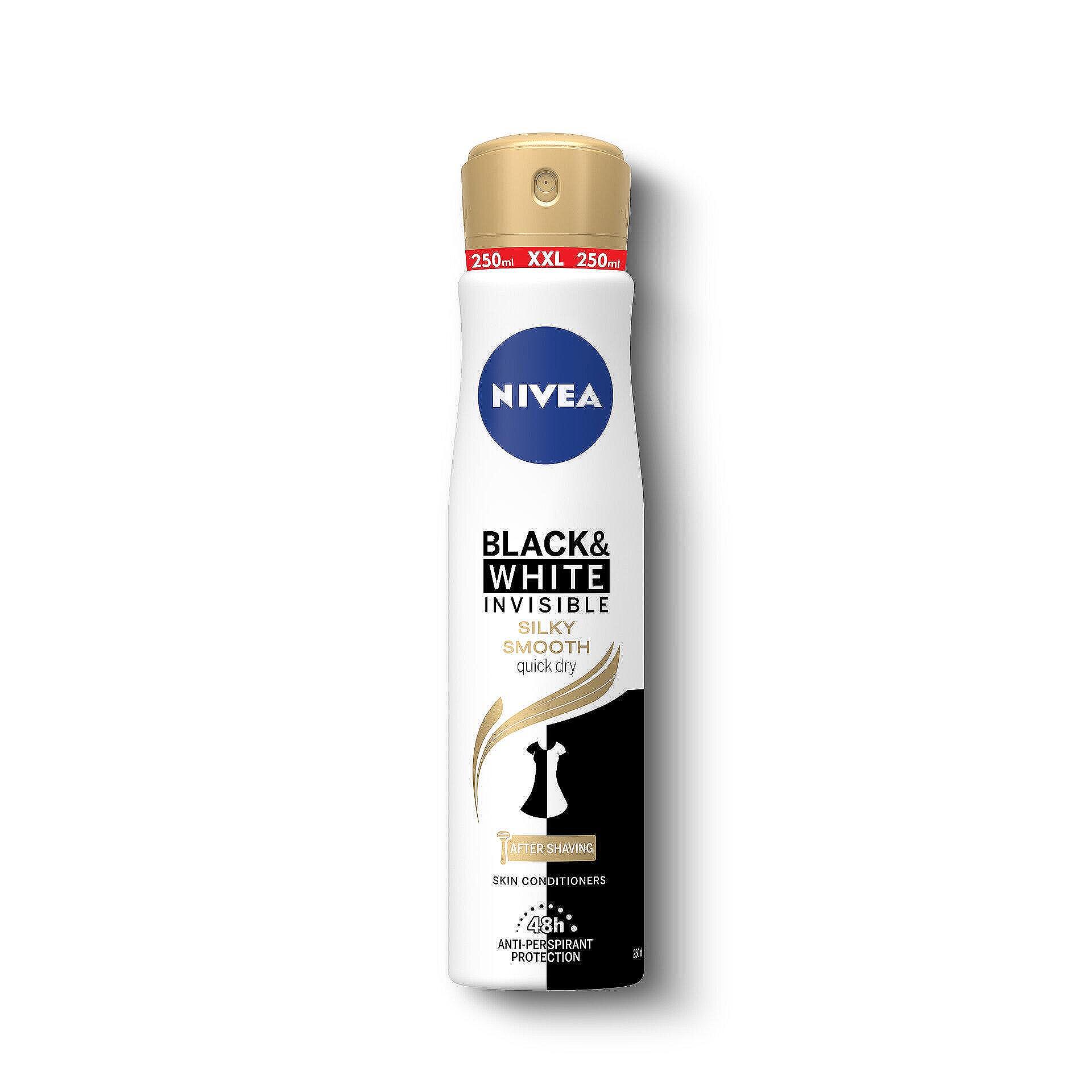 Nivea дезодорант Invisible On Black & White Silky Smooth XL | 250 мл