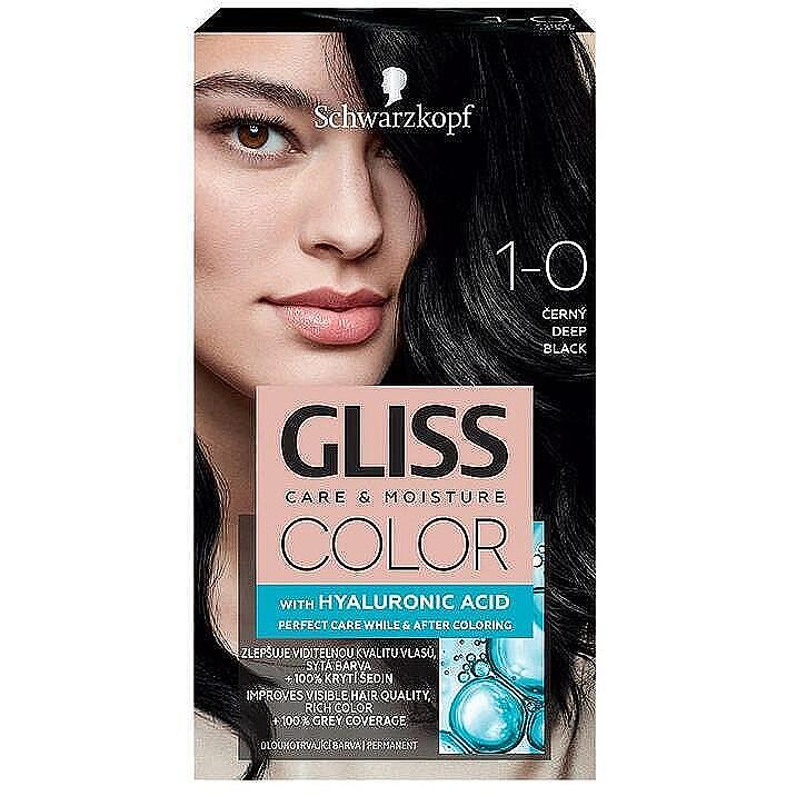 Gliss Color боя за коса наситено черен, 1-0 | 1 бр.