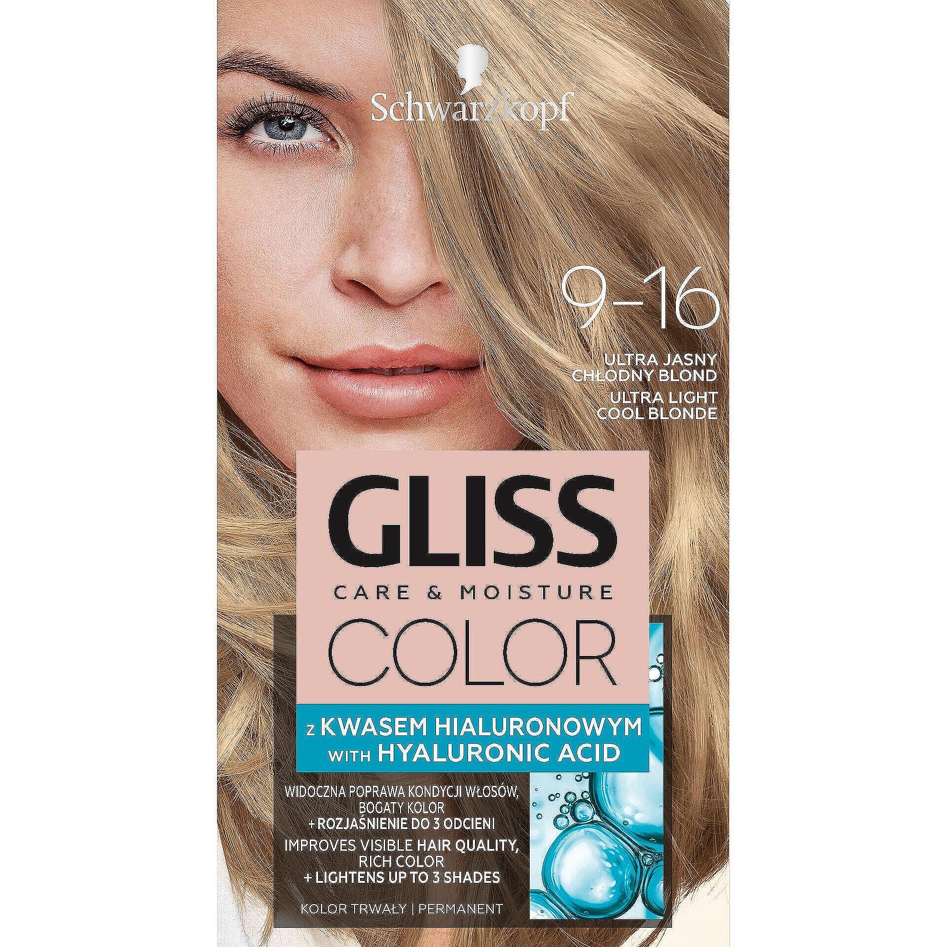 Gliss Color боя за коса ултра светло хладно рус, 9-16 | 1 бр.