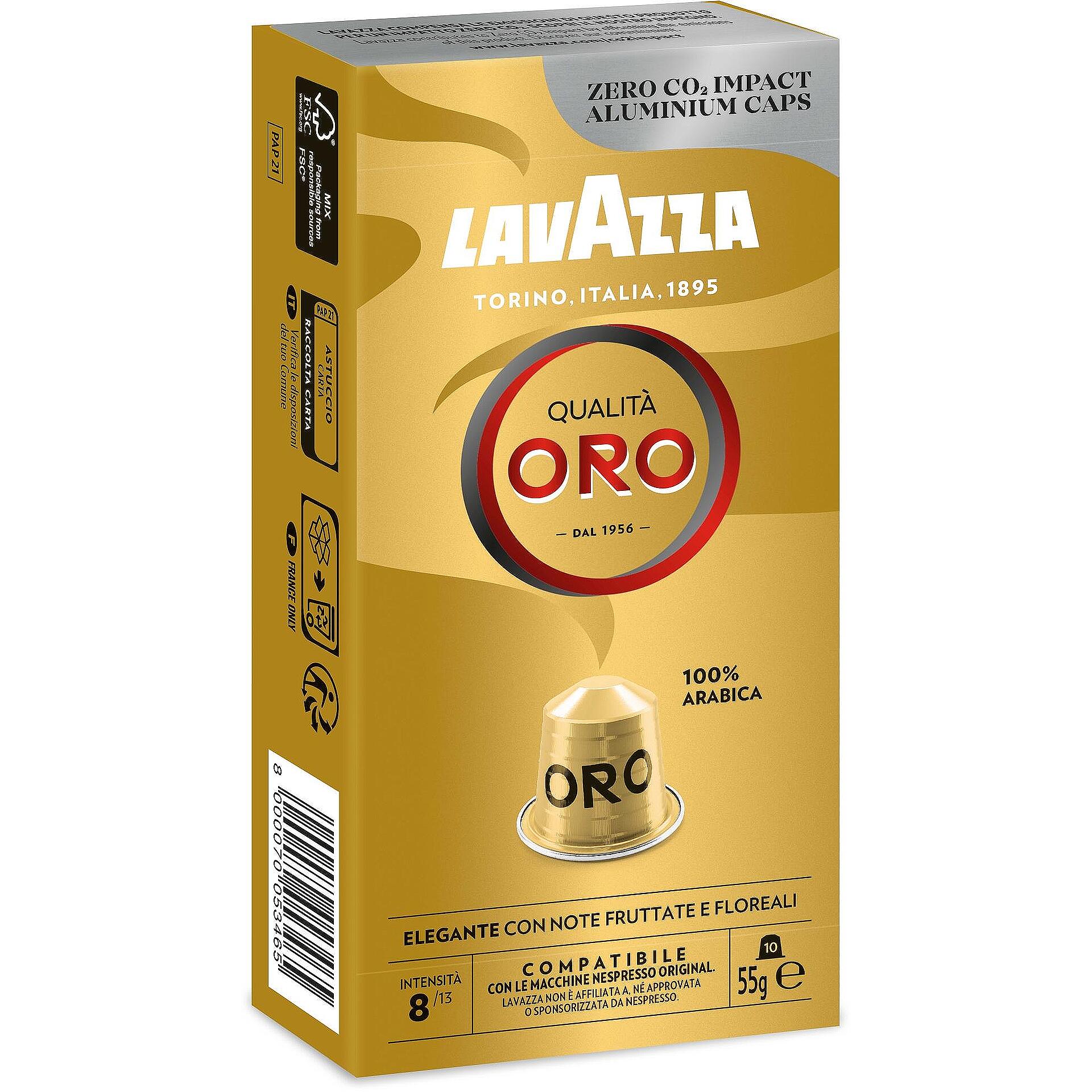 Lavazza Qualita Oro кафе капсули съвместими с Nespresso | 10 бр.