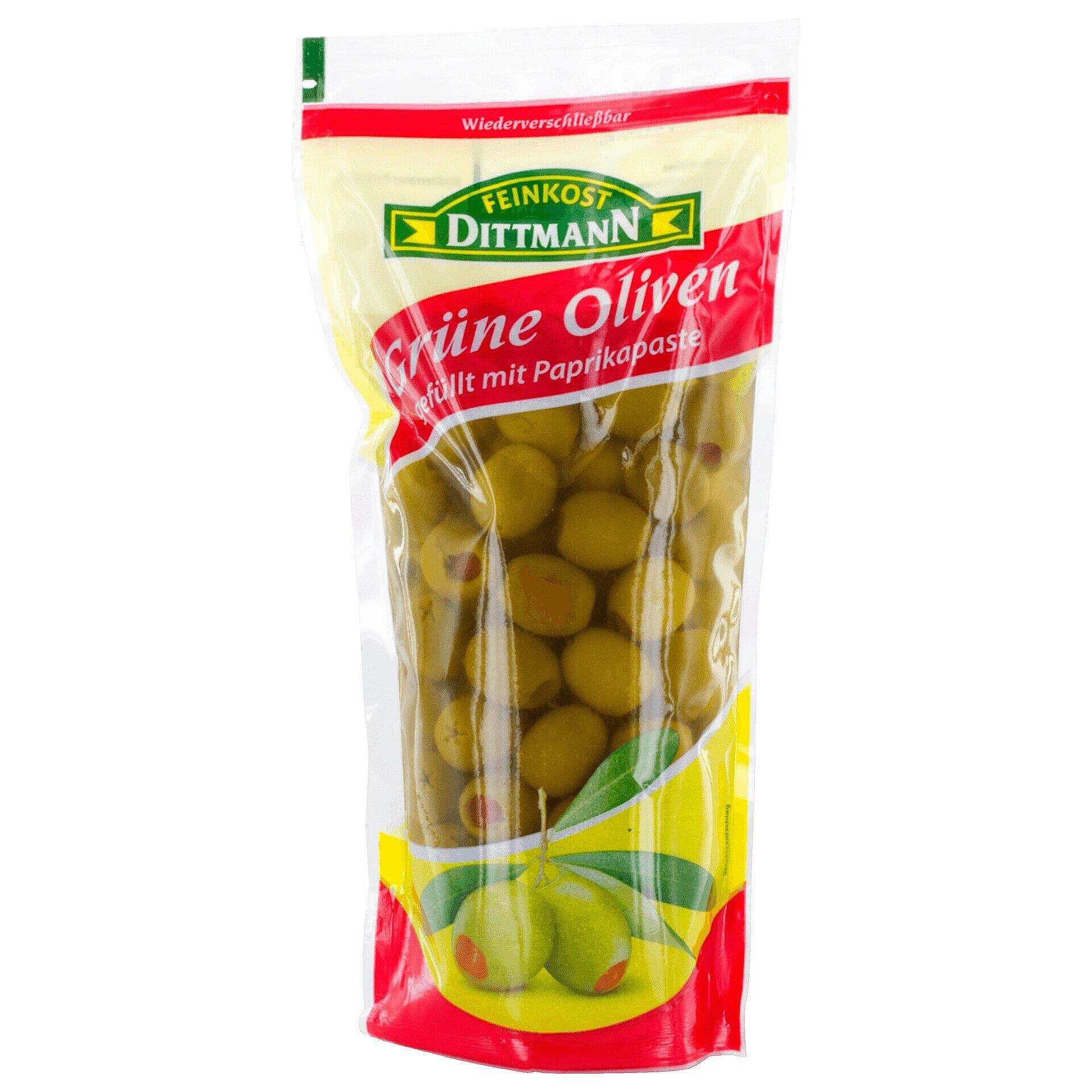 Dittmann зелени маслини с чушка | 250 г
