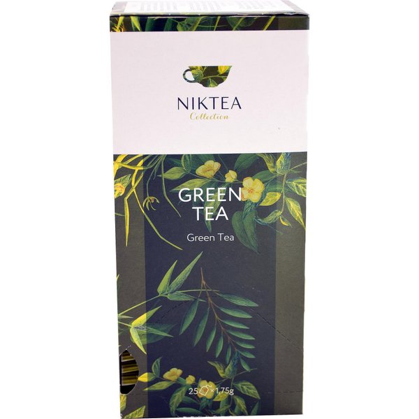 Niktea Green Tea зелен чай, 25 бр. х 1.75 г | 43.75 г | на изгодна цена ...