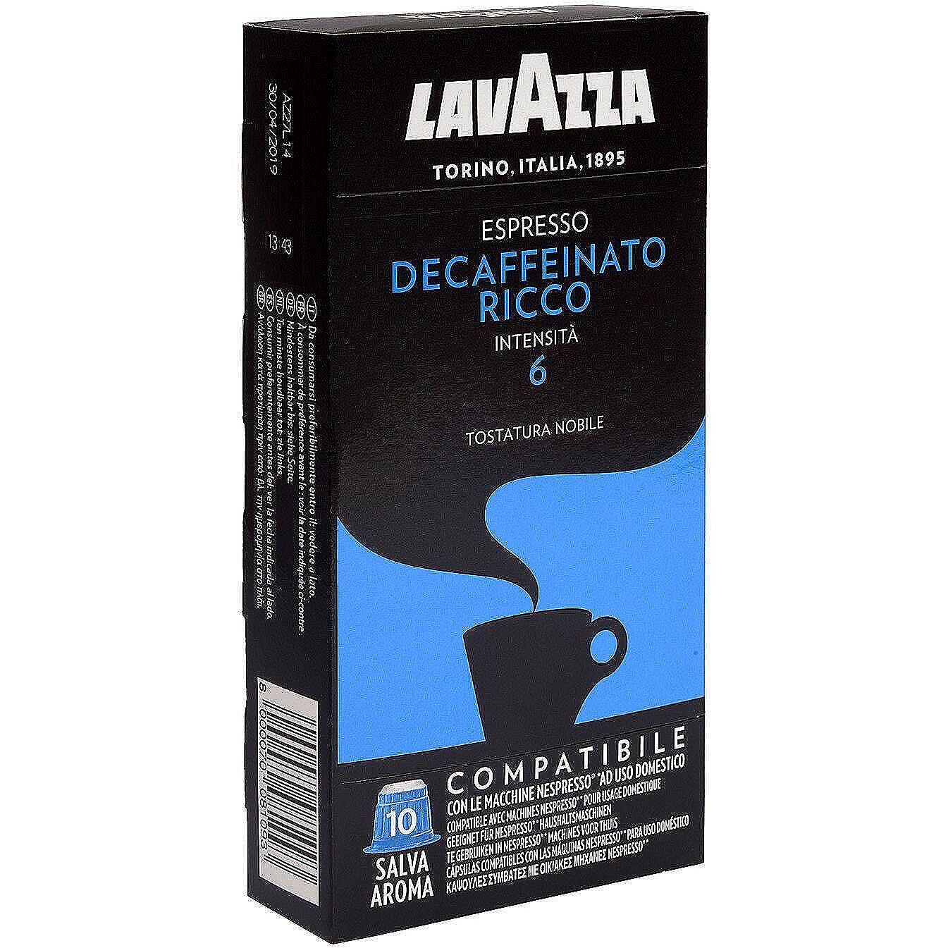 Lavazza decaffeinato. Эспрессо Декафеинато. Лавацца Декофенато. Артикул Maury Espresso. AA. VV. "Espresso grammatica".