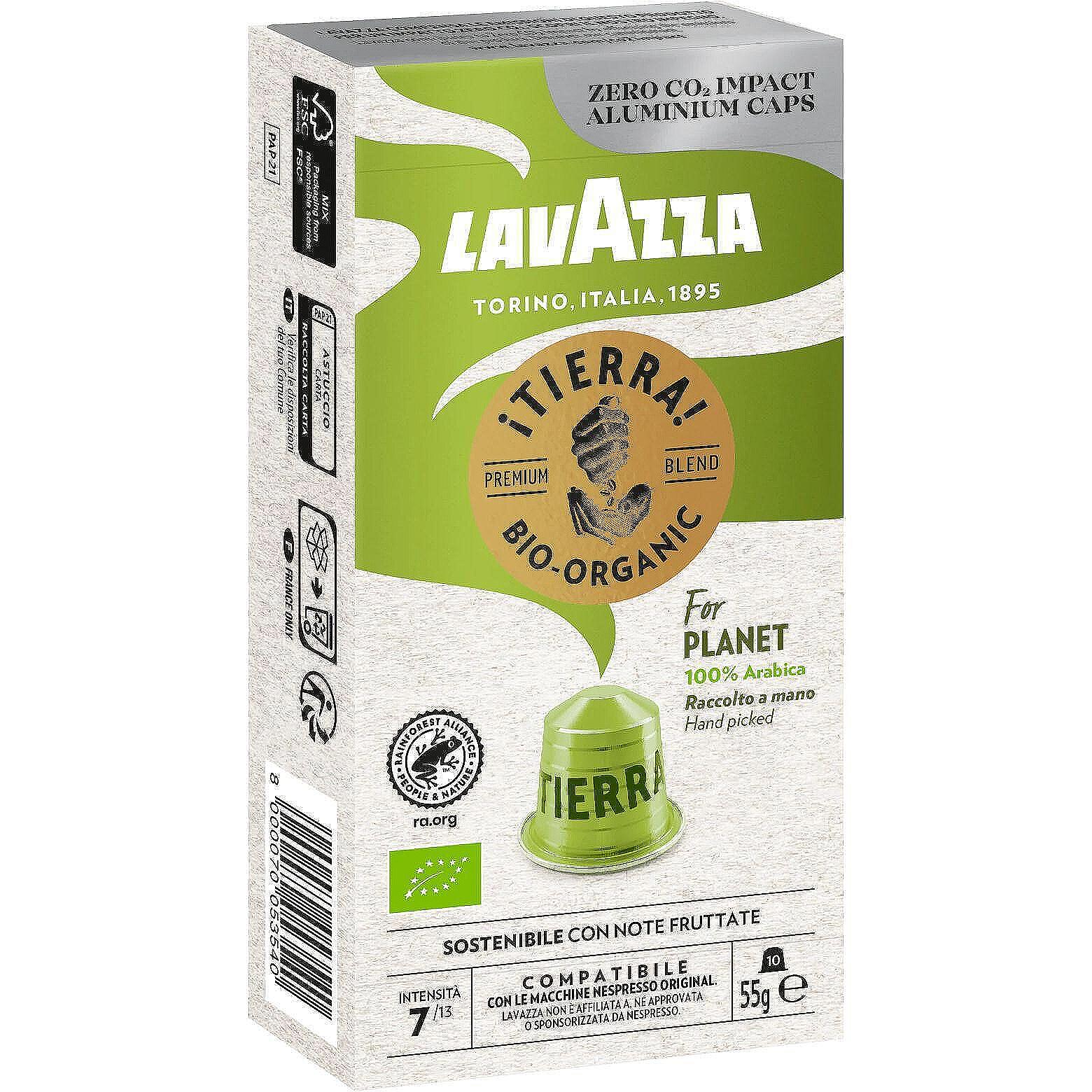 Lavazza Tierra био кафе капсули съвместими с Nespresso | 55 г