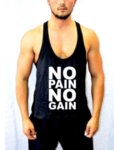 Nyári sport együttes pólóval és rövidnadrággal  "NO PAIN NO GAIN"