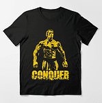 PREMIUM Fitnesz poló "Conquer Arnold Schwarzenegger"