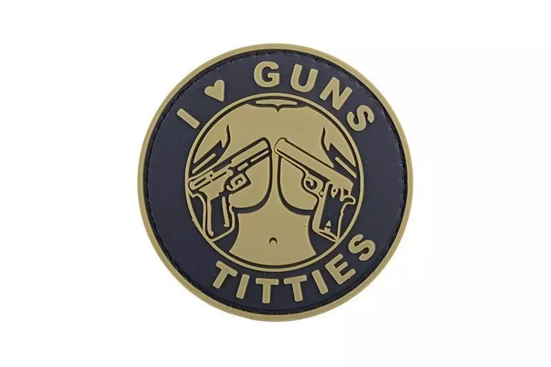 Велкро Нашивка I Love Guns and Titties