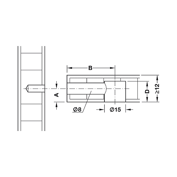 Ексцентрик Minifix Ø15/13 mm