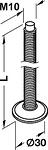 Мебелна стъпка M10 х 60–120 mm, стомана