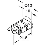 Кабел с клип за LED лента 8 mm, 12V, с бързa връзка към управляващ блок