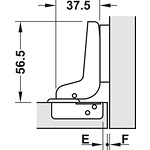 Панта Metallamat A/SM 92°, Ø 40 mm