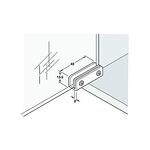 Simplex панта за врата от стъкло, 110°