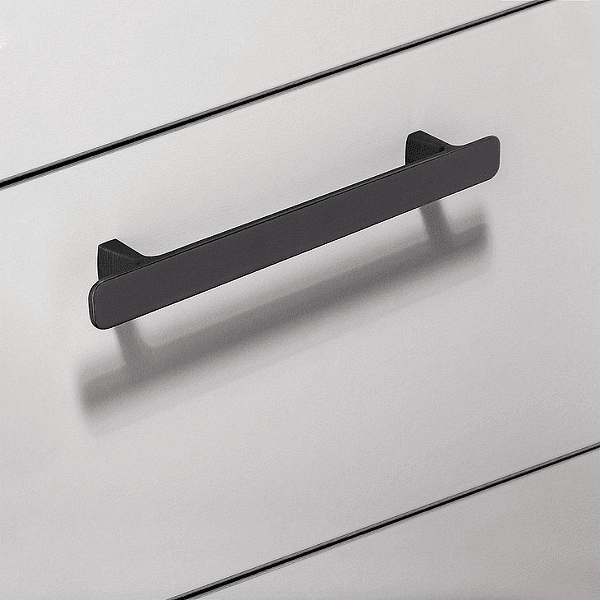 Мебелна дръжка, 180 mm, цамак, никел шлайфан