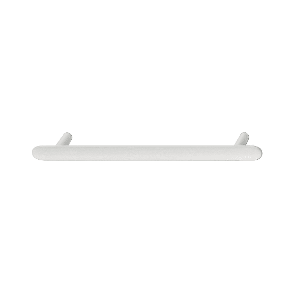 Мебелна дръжка, 141 mm, цамак, бял мат