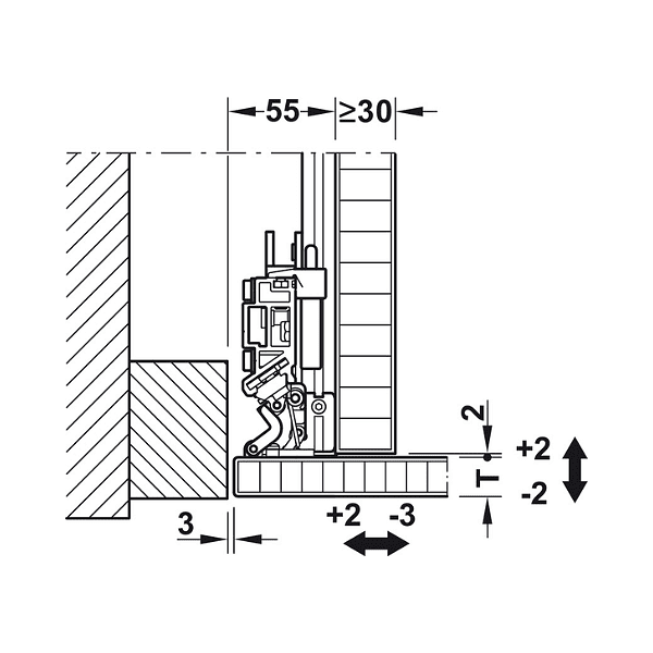 Slido F-Park72 50A  Механизъм 50 kg, 1d, 560/2200-2700 mm