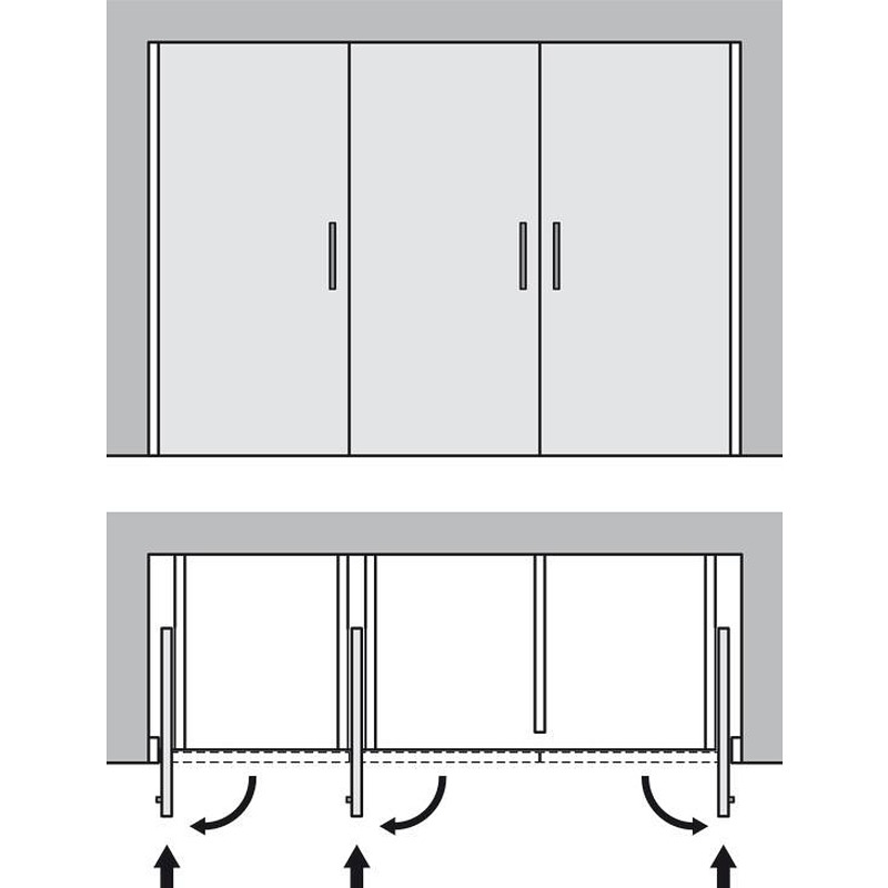 Slido F-Park72 50A  Механизъм 50 kg, 1d, 665/2200-2700 mm