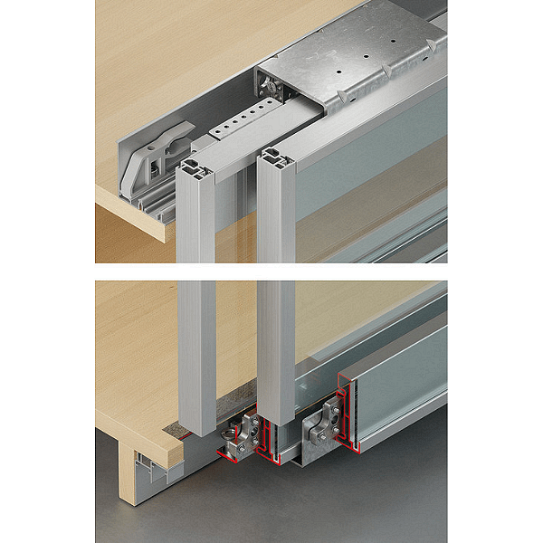 Slido F-Line32 80A/F-Line32 80B 6. Уплътнителен профил за стъкло за механизъм за плъзгащи се врати 
