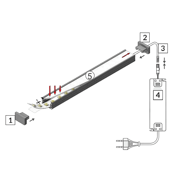 SLIM 8 Профил за LED лента, анодизиран