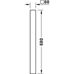 Колона на основа за маса Н 703 mm