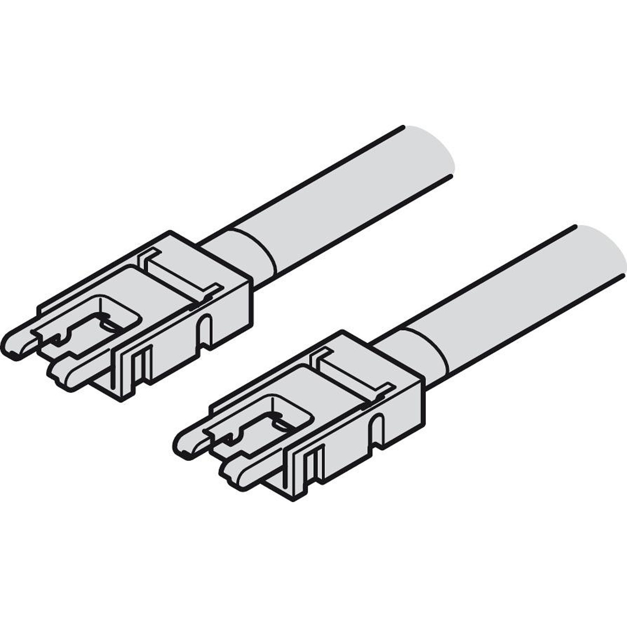 Свързващ конектор LOOX 5, лента- лента, 50 mm , за лента 8 mm монохром