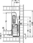 Механизъм за чекмедже Matrix Box P35, 92mm