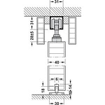 Silent 40/A Механизъм за преградна врата до 40 kg-Copy
