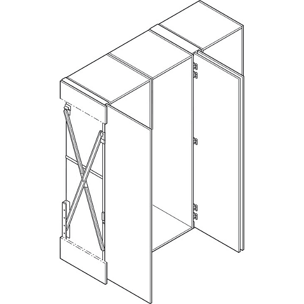 HAWA Concepta 25 Механизъм за 1 единична врата, 1250 – 1850 mm