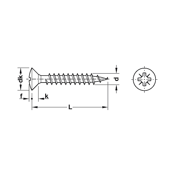 HOSPA Винт за ПДЧ с полуобла глава Ø3.5 mm-Copy