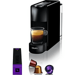 Кафемашина с капсули Nespresso by Krups Essenza Mini, 1300W, 19 bar, 0.6 л, Черен