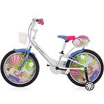 Детски велосипед Corelli Lovely 20", Single-speed, Бял/Розов, Включени аксесоари