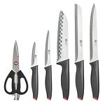 Комплект ножове Laser, Черна стойка, Основа I-Pad, Richardson Sheffield, 6 броя